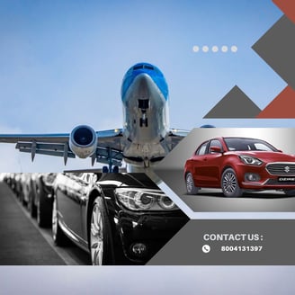 airport car rental service available in Prayagraj, Lucknow, and Varanasi, offering convenient pickup and drop-off for travele