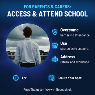 Coaching for Parents: Access & Attend School online group session.