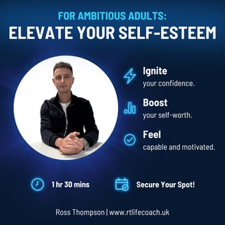 Ross Thompson, self confidence coach delivering coaching for confidence online.