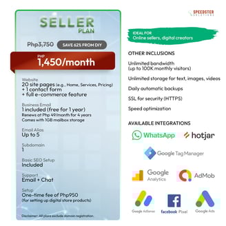 website for sellers