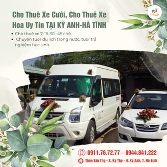 Dịch vụ cho thuê xe đa dạng, phù hợp với mọi nhu cầu Chúng tôi cung cấp dịch vụ cho thuê xe từ 7, 16