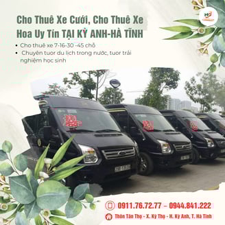 Dịch vụ cho thuê xe đa dạng, phù hợp với mọi nhu cầu Chúng tôi cung cấp dịch vụ cho thuê xe từ 7, 16
