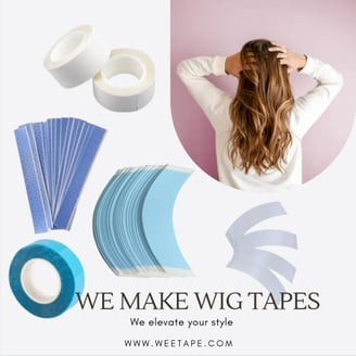 Various kinds of wig tapes