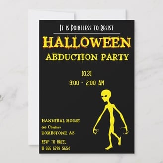 a halloween party invitation for a halloween party