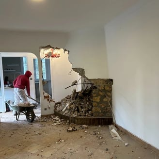 renovation salle de séjour partie1