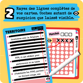 comment jouer au jeu de culture générale opération zèbre : deux cartes et un feutre effaçable