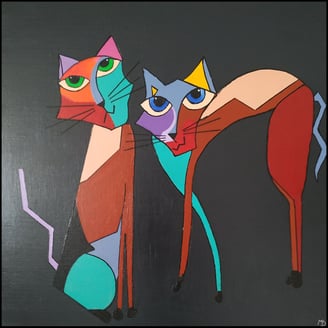 Pensées furtives | tableau abstrait