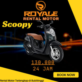 Rental motor honda scoopy padang
