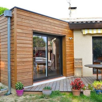 extension de maison en bois