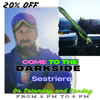 come to the dark side snowboard lesson package