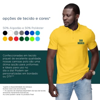 camisa pólo, camisa personalizada, atacado de camisetas, uniforme profissional, DTF