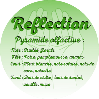 Reflection scented candle from the perfumeries of Grasse (France)