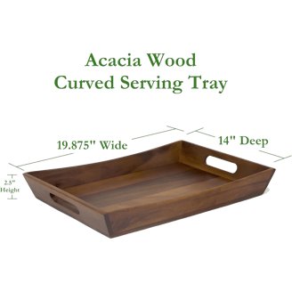 Acacia Curved Serving Tray