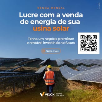 Lucre com a venda de Energia de sua Usina Solar, tenha um negócio promissor e rentável