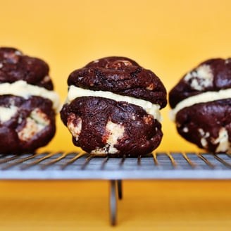 Toffee filled Chocolate Cookies