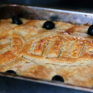 Butternut Squash and Mackerel Pie