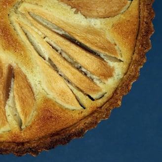 Pear and Cardamom Frangipane Tart