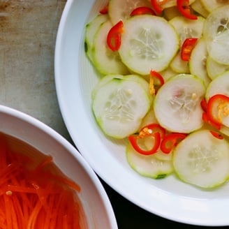 Pickled Chillied Carrot & Cucumber