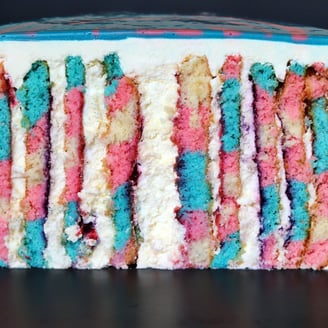 TRANS PRIDE Vertical Swiss Roll Cake