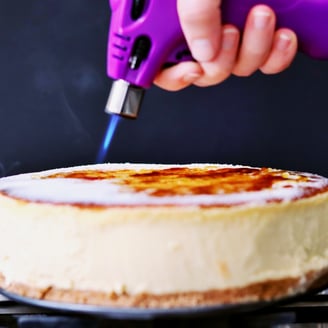 Baked Creme Brulee Cheesecake