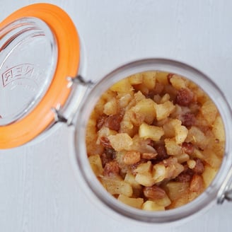 Apple, Ginger, and Sultana Compote