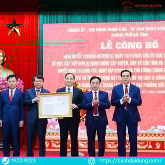 Ra mắt đơn vị hành chính mới ở Hà Tĩnh