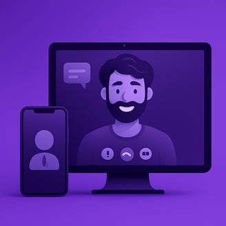 Agenda una video llamada