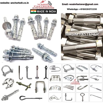 Stainless Steel Wedge Anchors Stainless Steel Sleeve Anchors Stainless Steel Expansion Bolts SS 304 