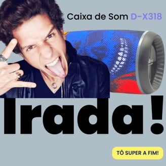Anúncio da caixa de som D-X318 criado por jorgeredator.com.br.