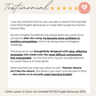 Thriving Kids Club - Parent Testimonial