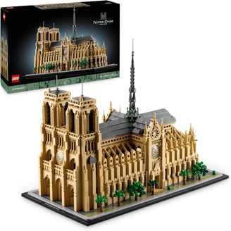 LEGO Architecture Notre-Dame de Paris - Maquette à Construire d’Exposition Architectural - Set pour 