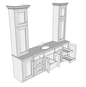 3D Vanity Drawing