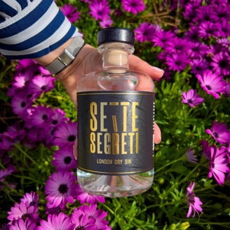 a person holding a bottle of selte selte segreit