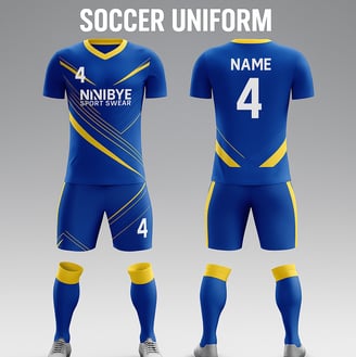 a soccer uniform for a soccer team