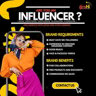 groHi's Creator Collaboration Poster