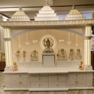 white corian temple 3d desing