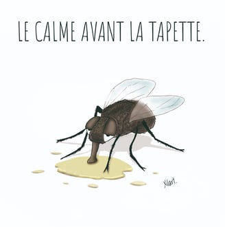 Illustration humoristique de XILART le calme avant la tempête