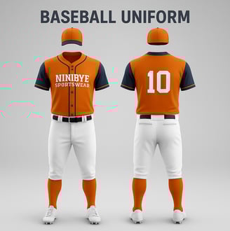 a baseball uniform with a baseball uniform and a baseball cap