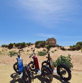 Off-road électric scooters, Dar Sultan Palace