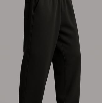 a man in a black and white shirt and pants