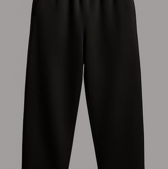 a black pantsuit with a white shirt and black pants