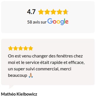 Avis récents déposés sur Google