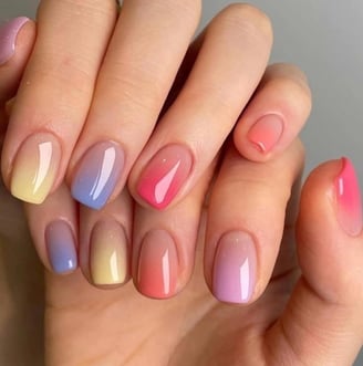 Uñas neón ombre