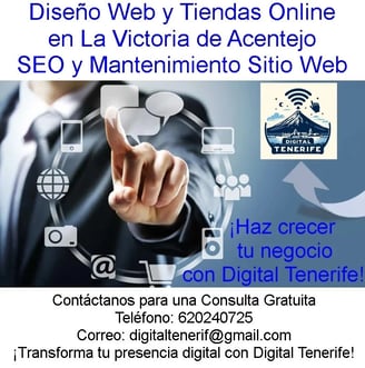 Tu Tienda Online o Tu Diseño Web diseño web en La Victoria de Acentejo Soporte Técnico a Domicilio