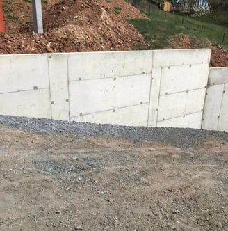 Mur en banché Cournon