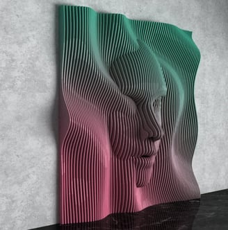 MOBILIER PARAMETRIC, PERETE RIFLAJE MDF