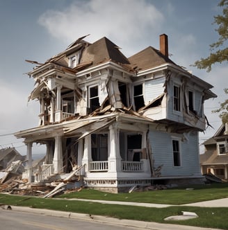 a house with a porch and steps leading up to a staircase
