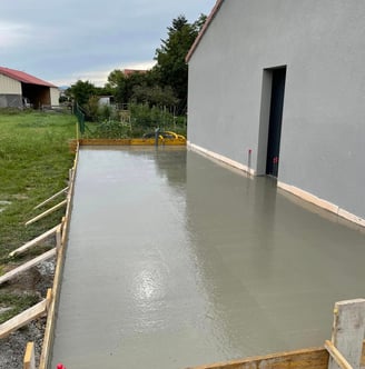 Réalisation terrasse béton Billom