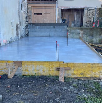 Réalisation dalle béton Cournon