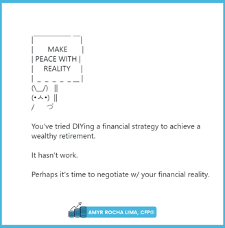 Amyr Rocha Lima Chartered Financial Planner Financial Literacy Campaign